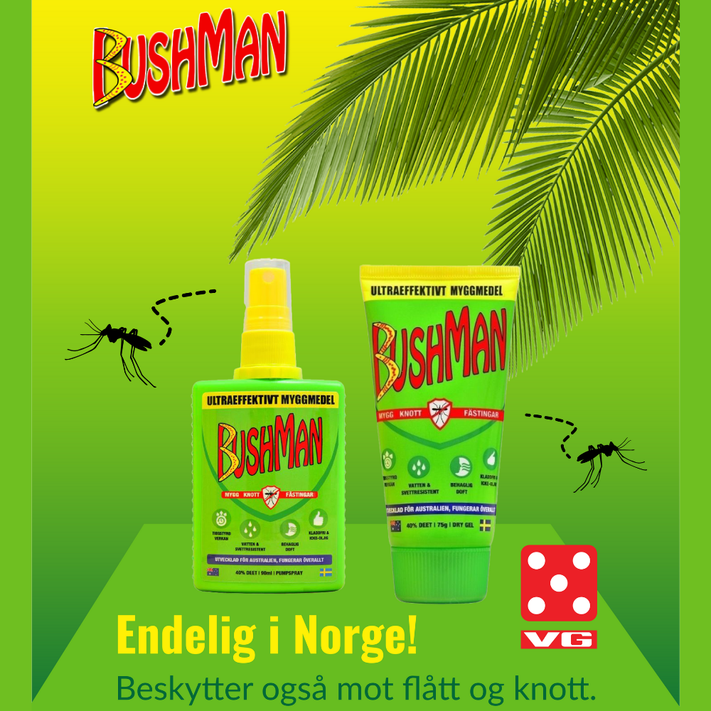 Bushman pakke - Myggmiddel - Gel & Spray